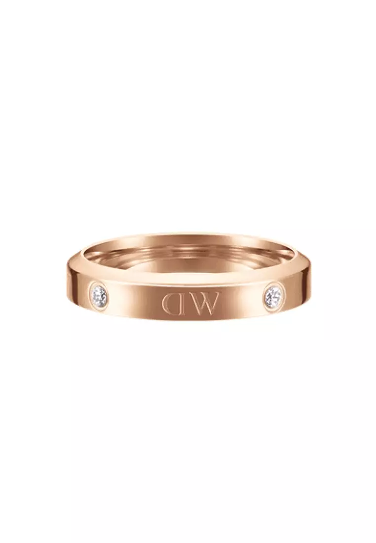 Classic Ring Lumine Rose gold - DW OFFICIAL - Ring for Women and Men - Stainless steel Crystal stones ring