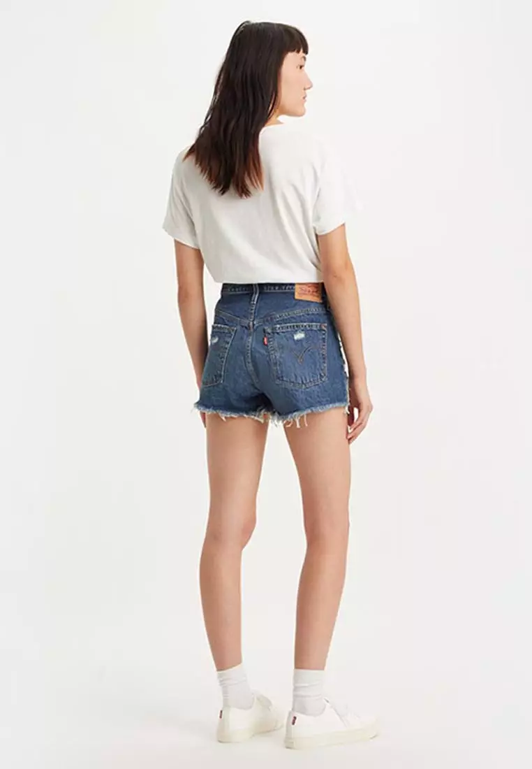 Womens high waisted levi on sale shorts