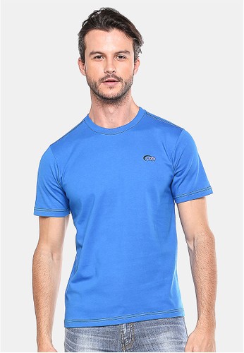 LGS - Slim Fit - Kaos Casual - Biru Cerah - Logo LGS