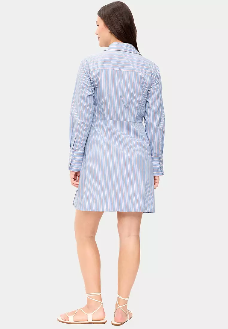 Wrap Mini Shirt Dress