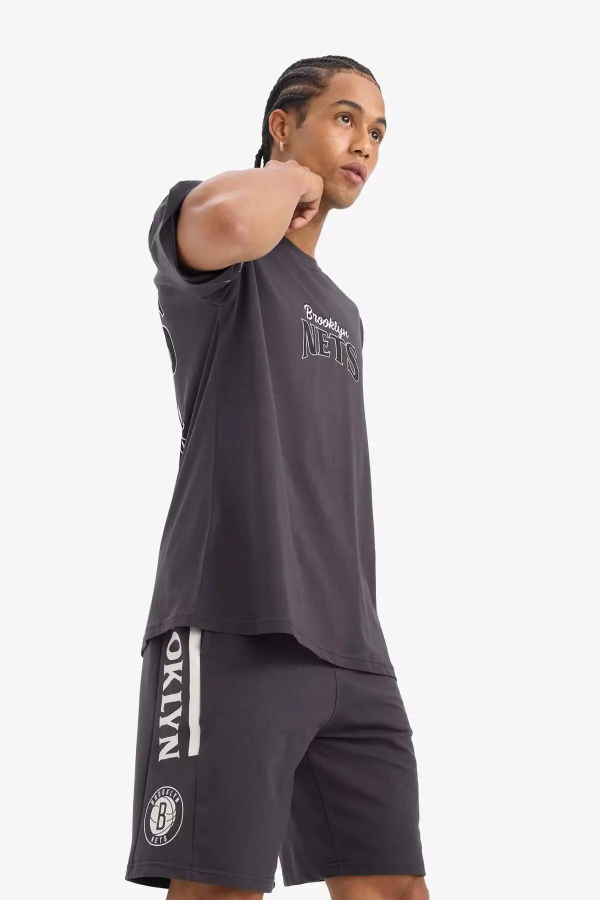 Defactofit Nba Brooklyn Nets 寬鬆闊管剪裁 T恤