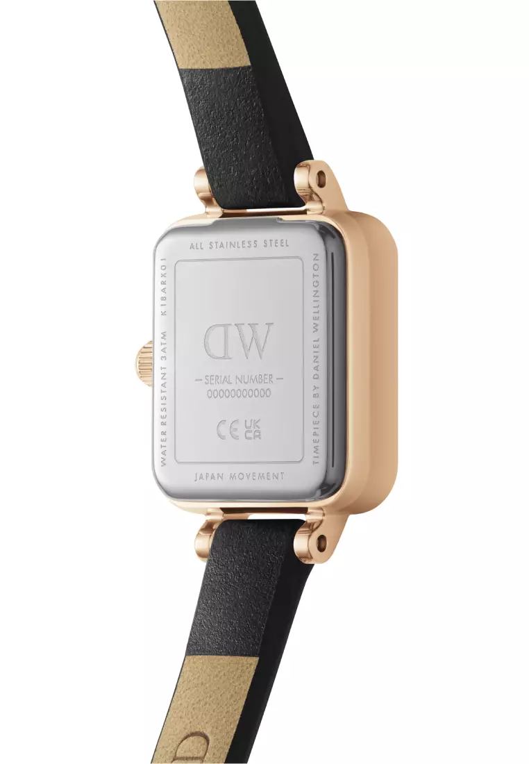 Quadro Mini Sheffield Rose Gold - Fashion Watch for women - Stainless Steel Leather Strap Watch - Female Watch - DW Official - Authentic