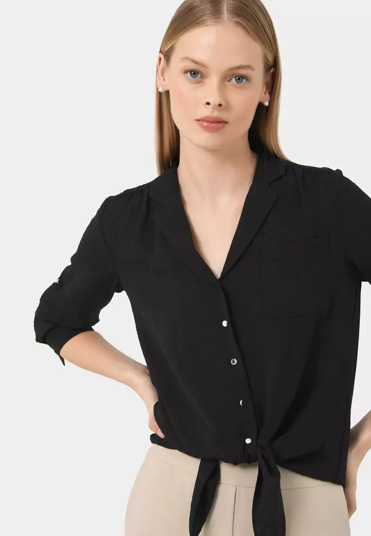 Claire Tie Front Blouse