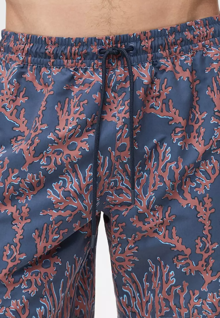 Swimsuit with Coral Print