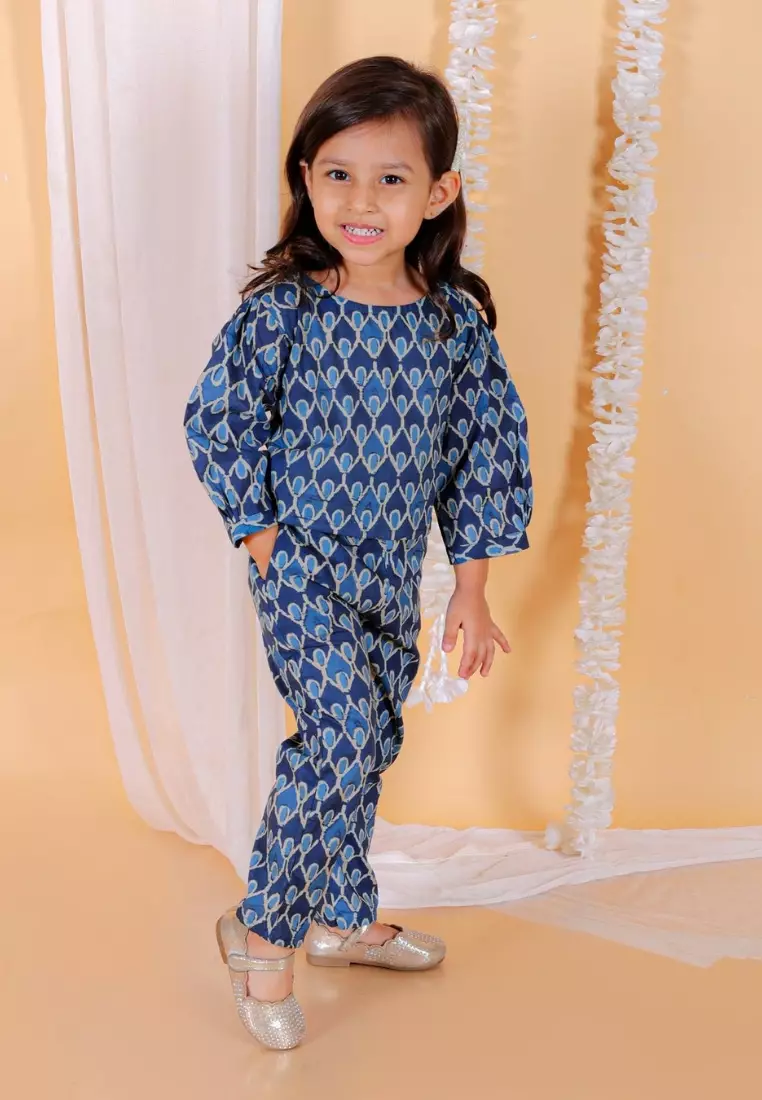 铁锈橙色女孩长袍套装