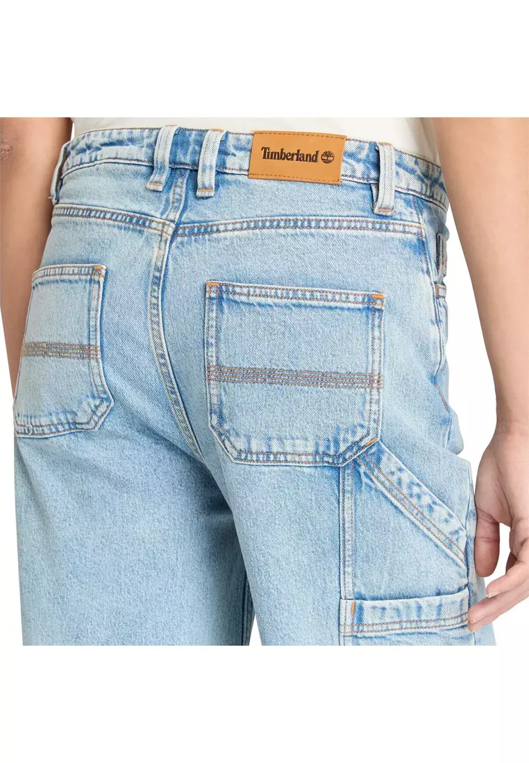 女款天絲™牛仔寬褲