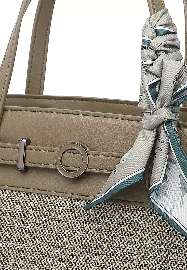 Women's Top Handle Bag / Sling Bag / Crossbody Bag / Shoulder Bag (Tas Tangan Wanita / Tas Selempang Wanita / Tas Bahu Wanita) - Hijau