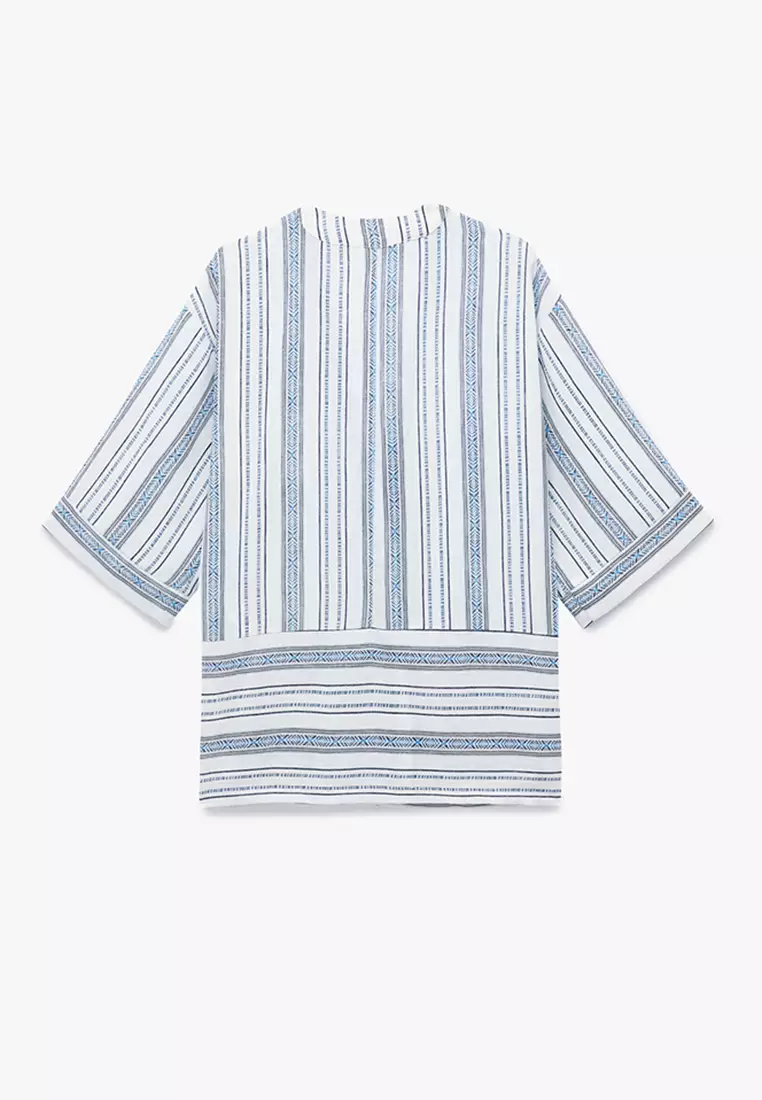 3/4 Wide Sleeve Oversize Kimono Jacket