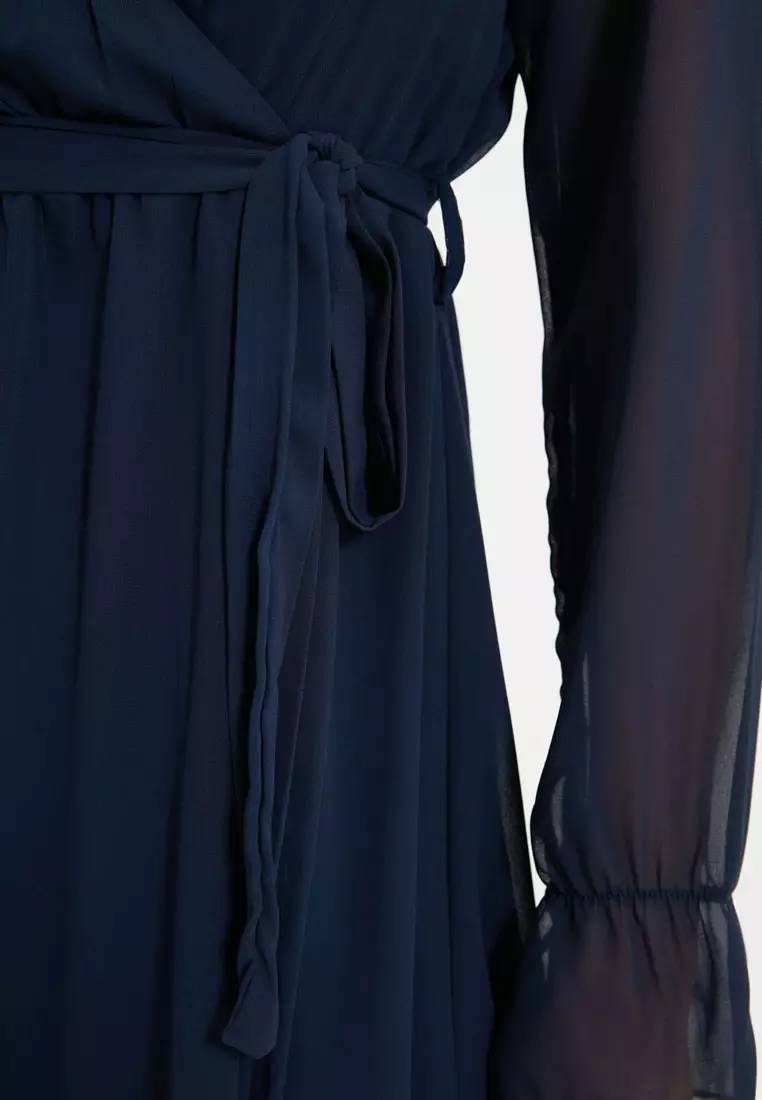 Buy Trendyol Flowy Wrap Dress 2024 Online | ZALORA Philippines