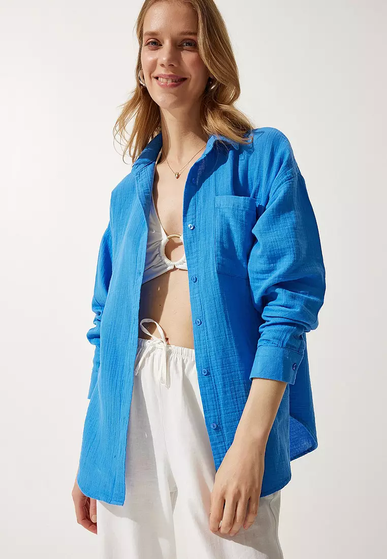 Oversize Basic Muslin Shirt