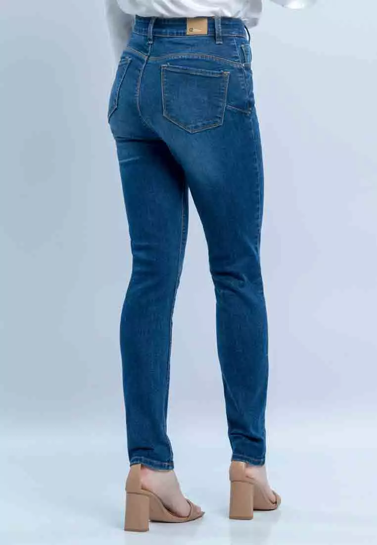 C2 Thumby Medium Blue Jeans Dual Push Skinny