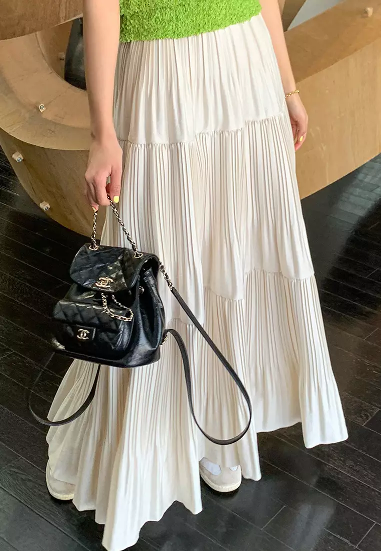 Elegant pleated skirt K061809-W