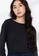 Origin by Zalora black Rib Long Sleeve Top made from Tencel 5BB02AAD7AED62GS_3