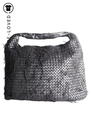 Buy Bottega Veneta Pre Loved Bottega Veneta Black Intrecciato Fringe Netted Hobo Bag Online On Zalora Singapore