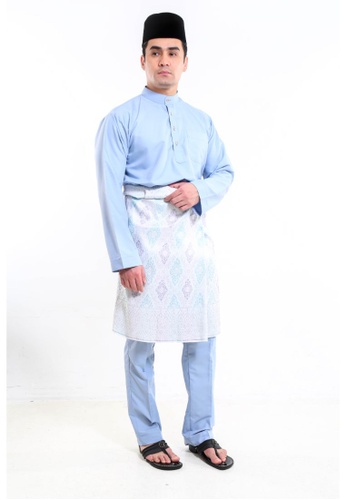 Amar Amran blue Baju Melayu Moden EC16AAAB6CE5D7GS_1