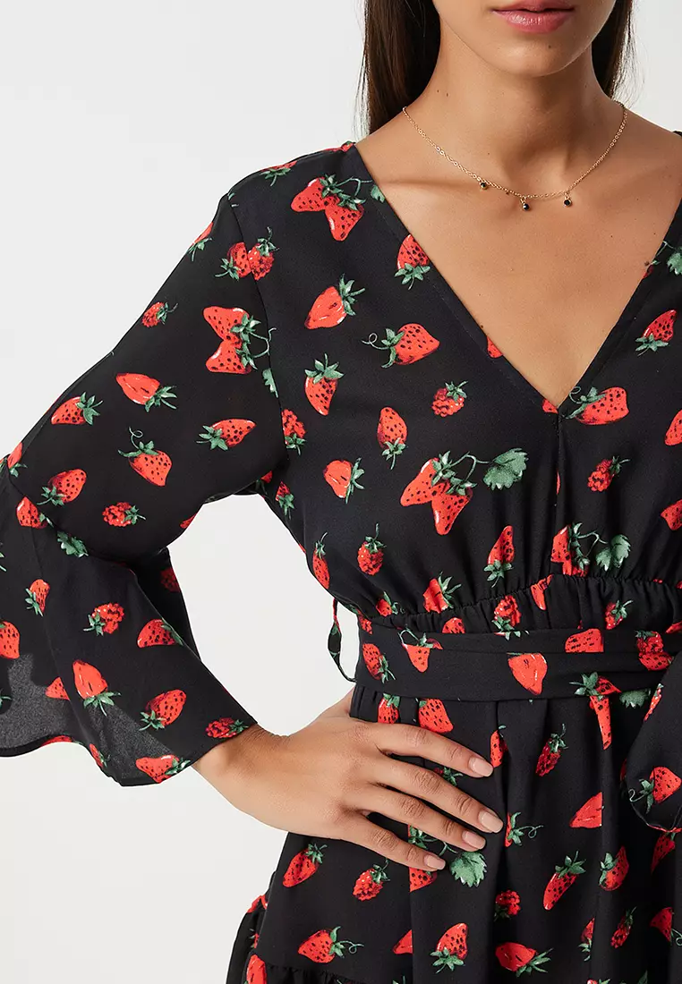 Strawberries Printed Dress