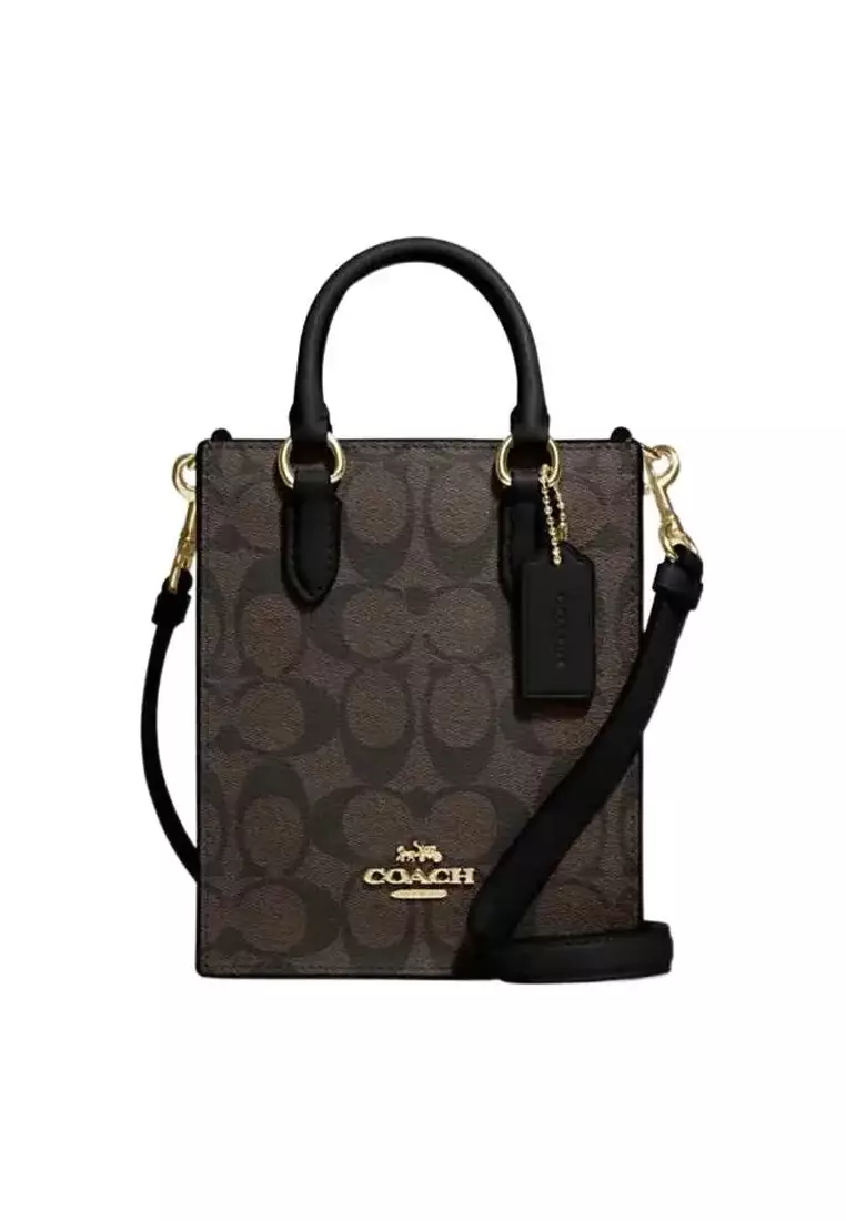 coach dark brown crossbody bag