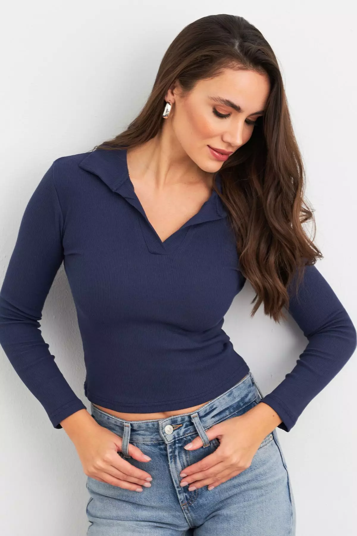Polo Neck Blouse