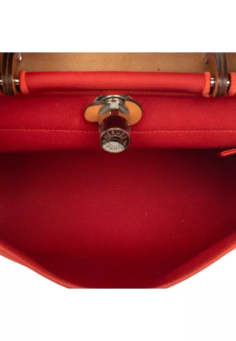 Pre-Loved Hermès Toile Herbag Zip 31