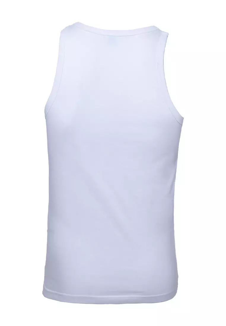 (2Pcs) Forest Mens 100% Cotton Semi Fit Singlet Assorted Color - FID0020S