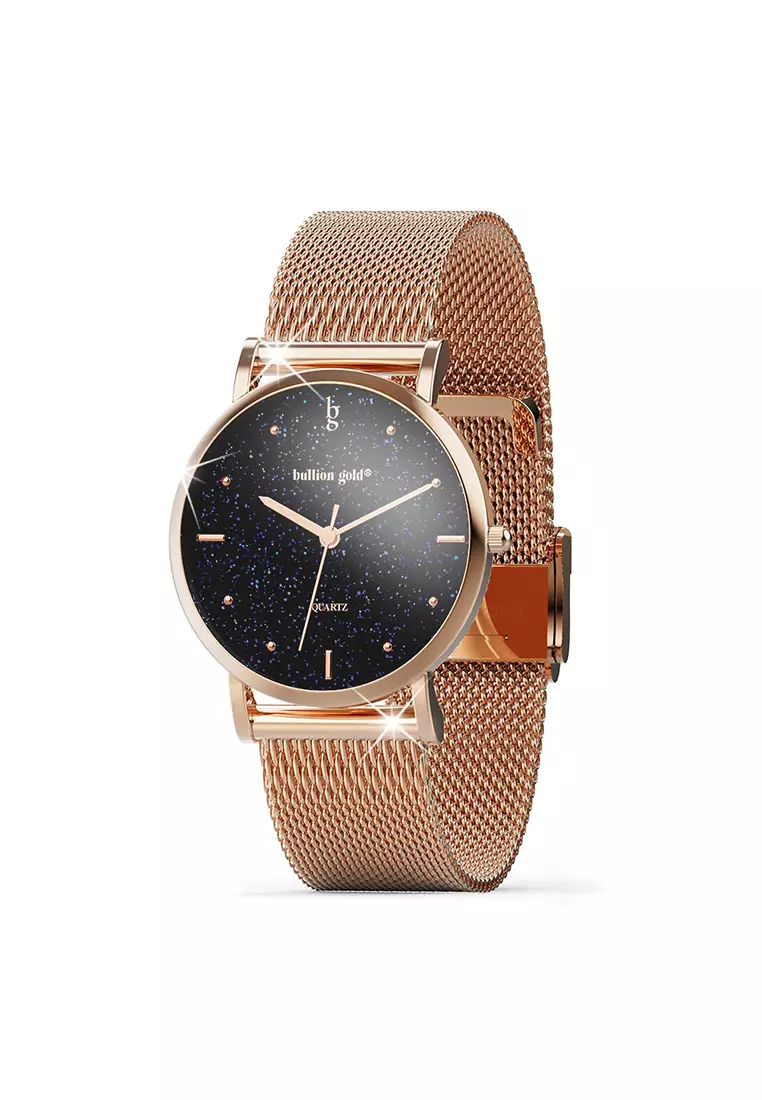 Seamless Dial Watch - Rose Gold and Black