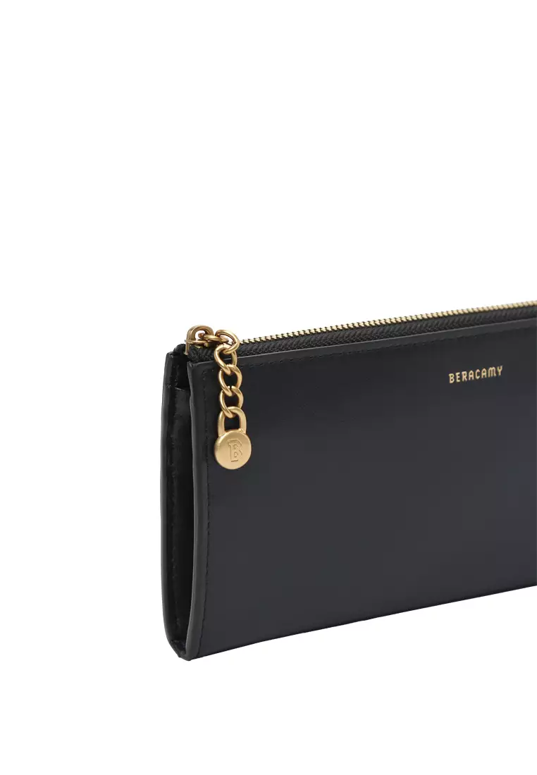 L-Zip Long Wallet - Black