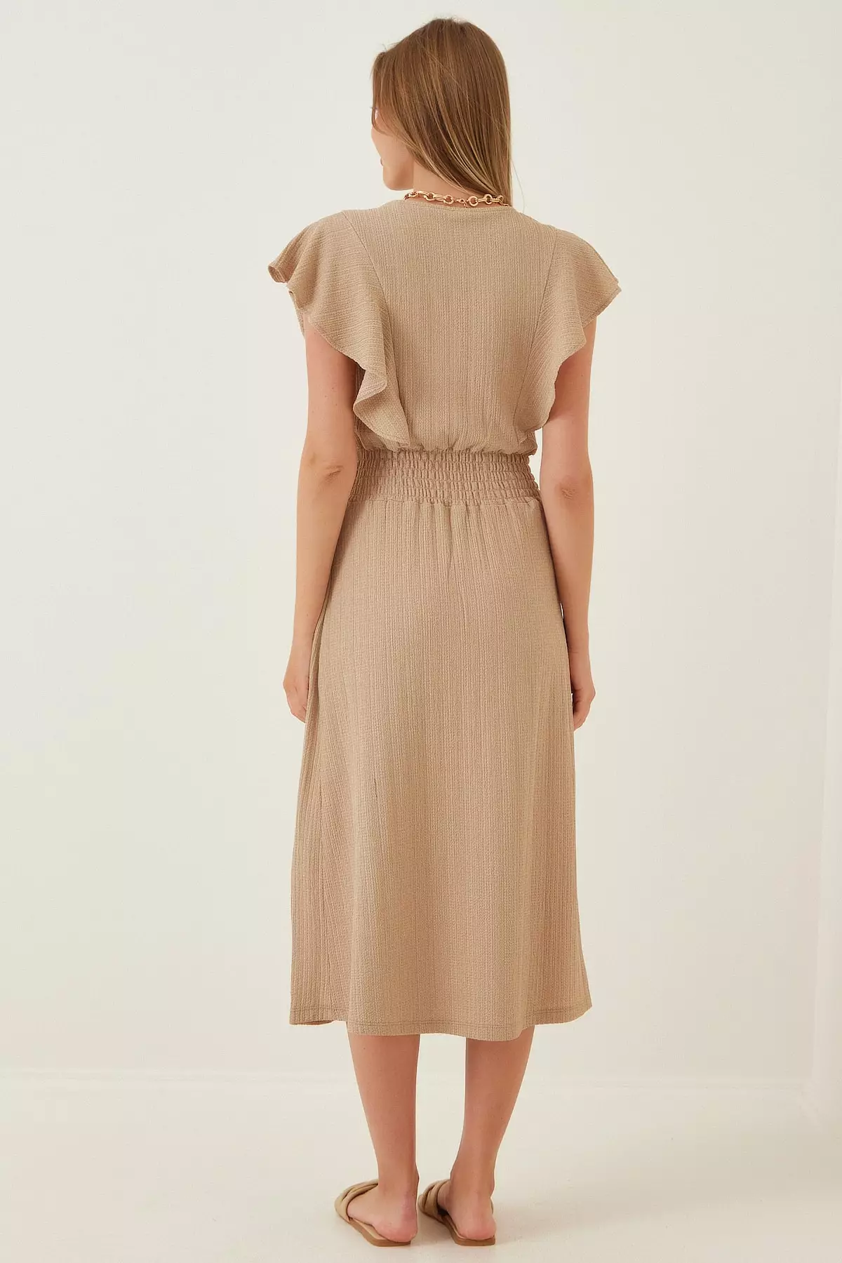 Ruffle Textured Dress