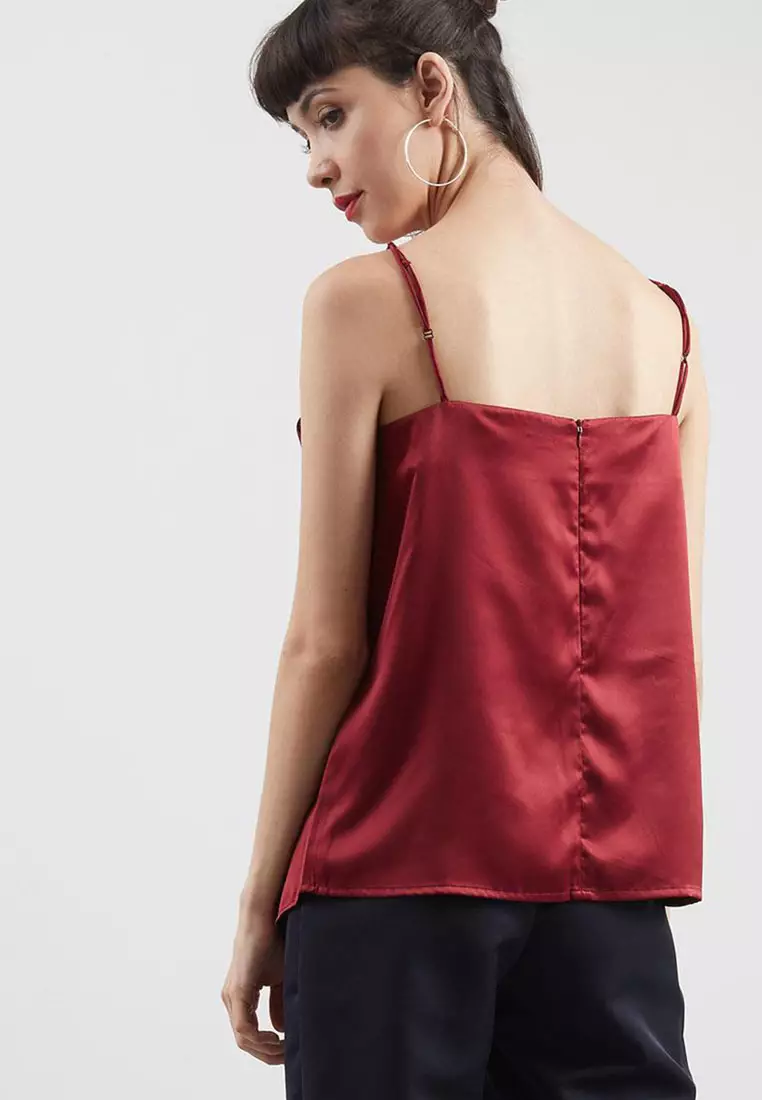berrybenka samdra asymmetric blouse black