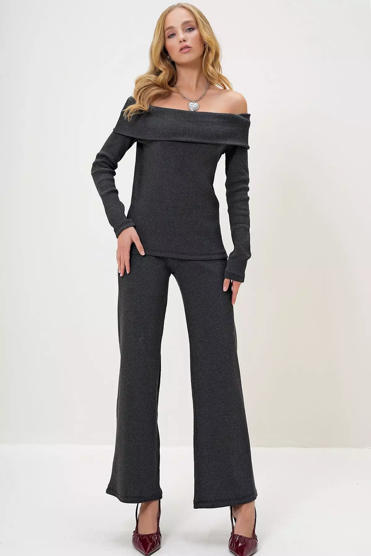 Off Shoulder Top & Pants Set