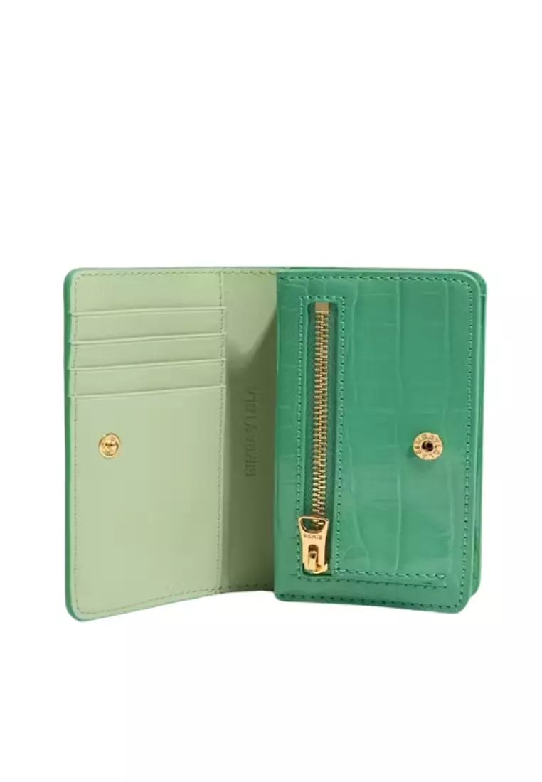Jual Bimba Y Lola Bimba Y Lola Green Mock Croc Flap Purse Original 2025