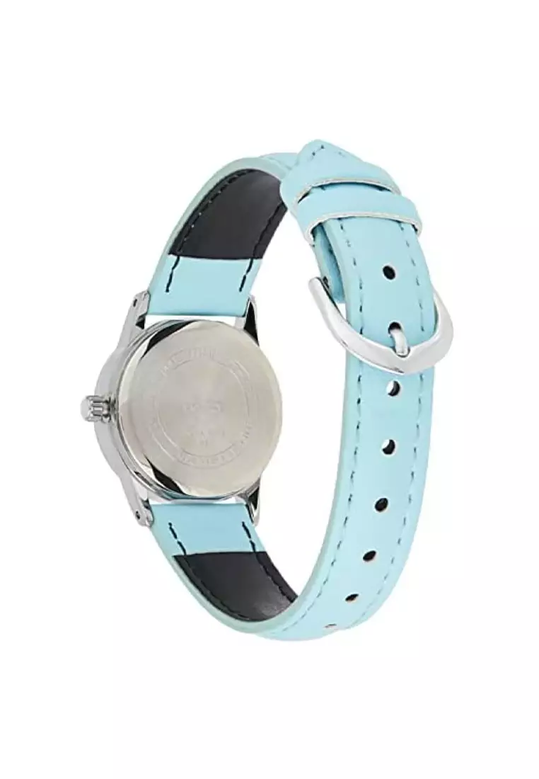 Casio Jam Tangan Wanita - Blue Silver - Leather Strap - LTP-V002L-2B3UDF
