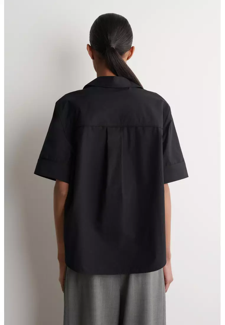 OVERSIZED SHORT-SLEEVED COTTON SHIRT