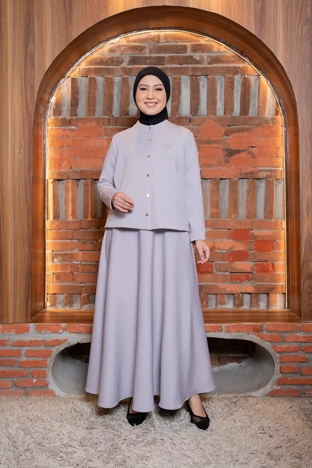 Klamby - Villona Outer & Skirt Set Glacier Gray