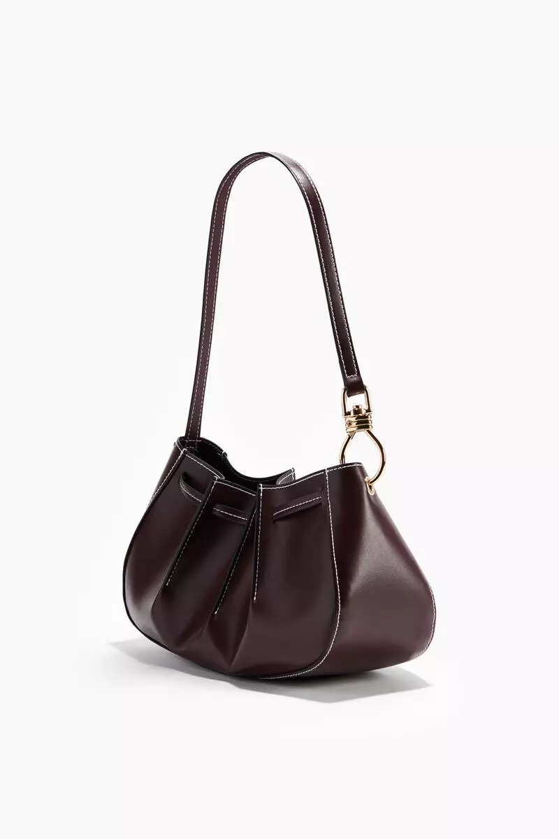Pleated shoulder bag