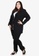 Mis Claire black Mis Claire Plus Size Breanne FLEXI Collared Professional Blazer - Black E0085AADC5980EGS_2