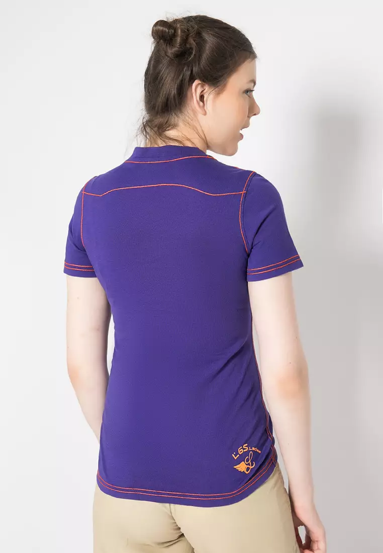 LGS - Kaos Wanita Warna Ungu Motif Sablon LLTS.555.T713M.020.7C