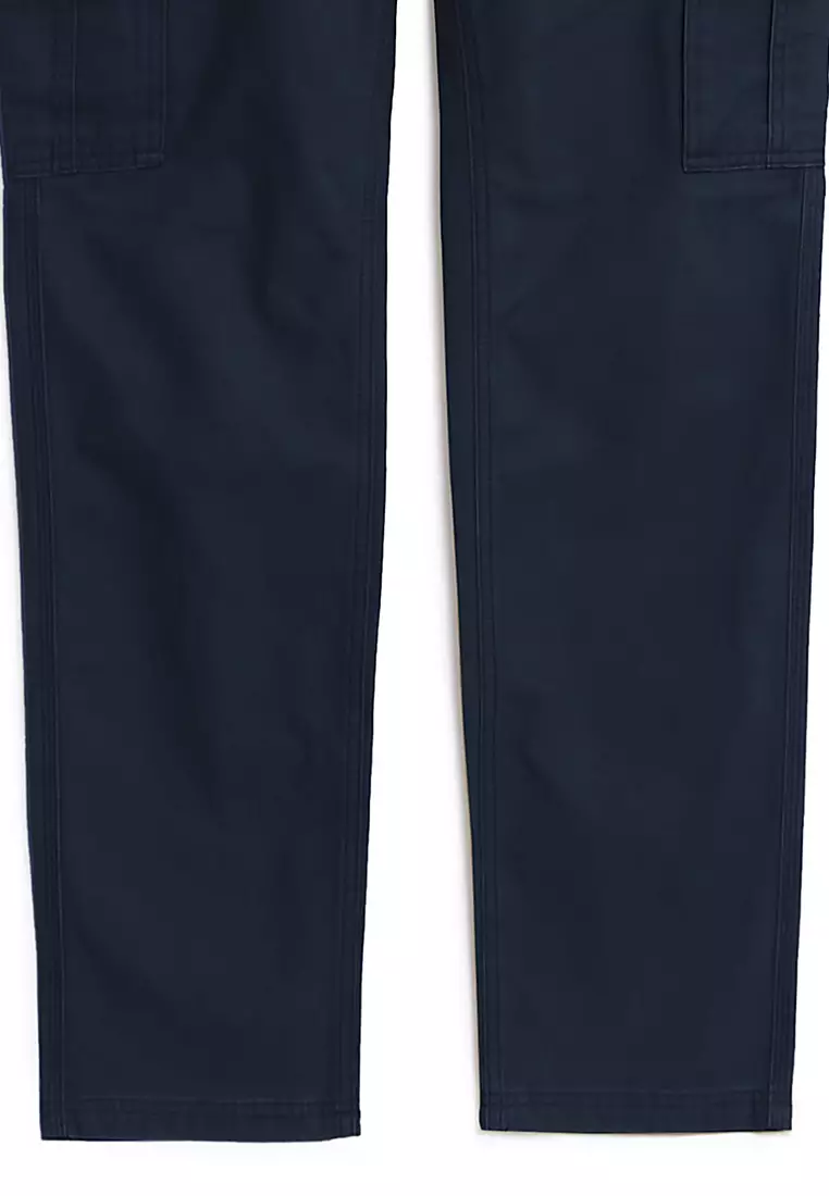 Tapered Fit Pure Cotton Cargo Trousers