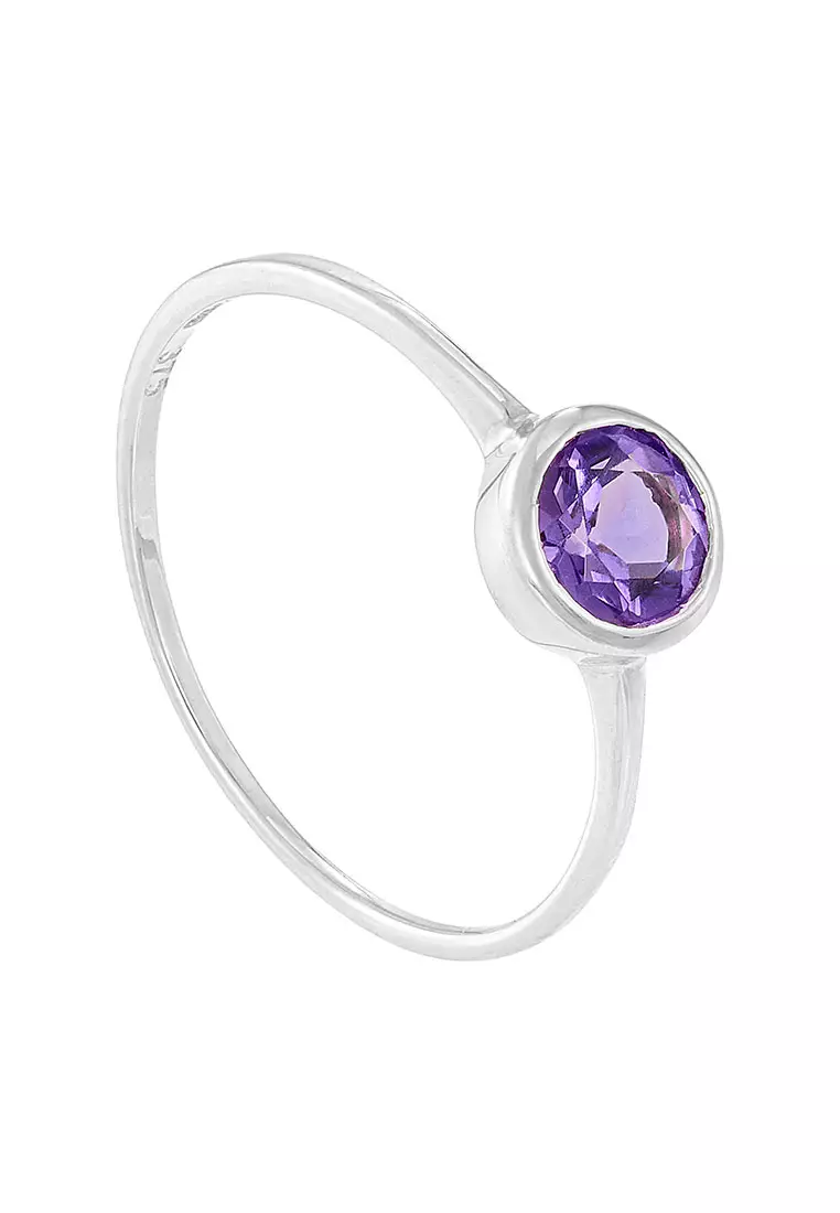 HABIB Amethyst Gemstone Ring in 375/9K White Gold A05830724-AMEH(WG)