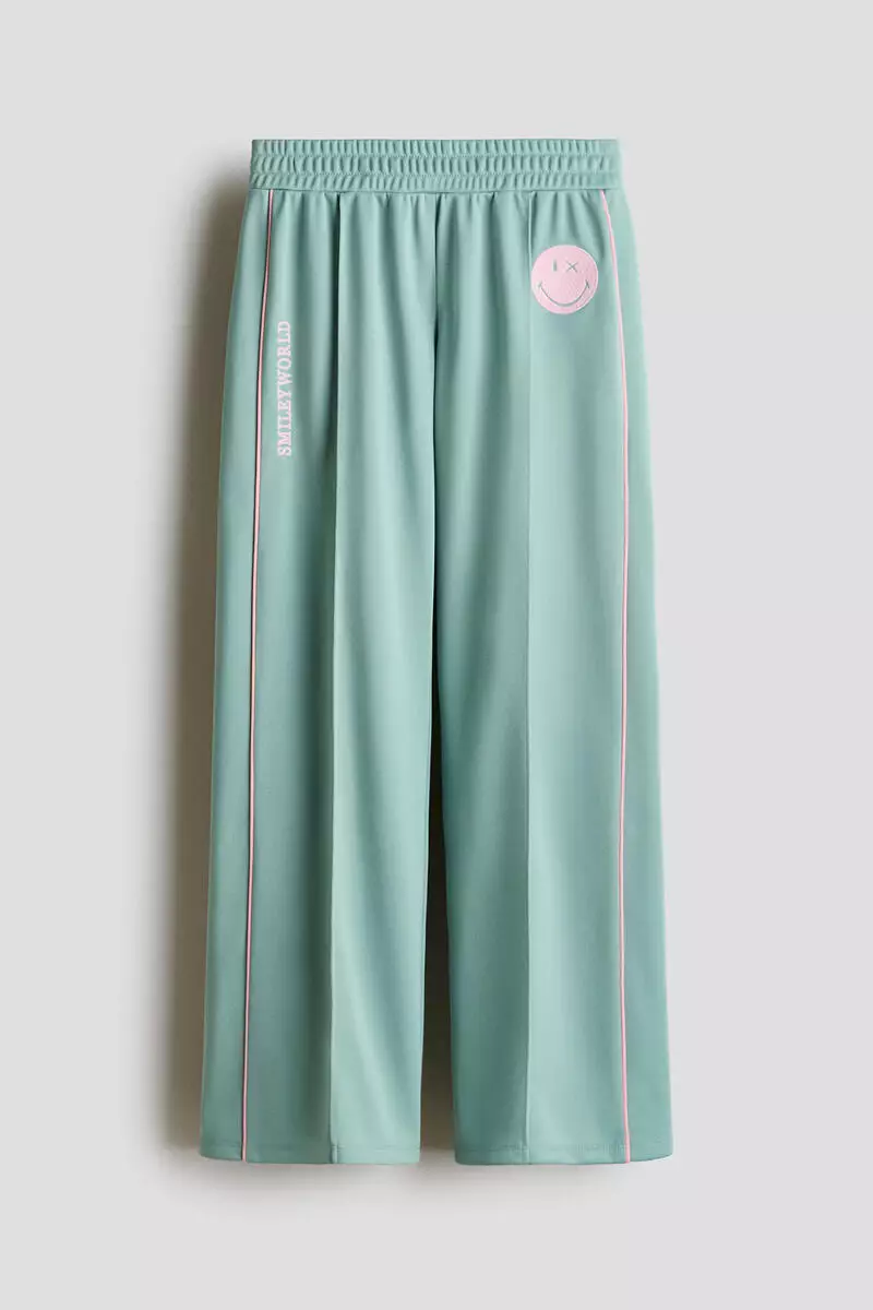 Wide-leg track pants