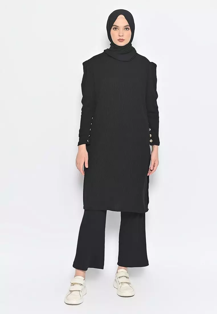 Mora Knit Pants Black