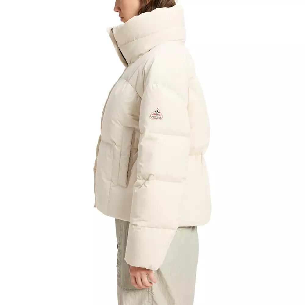 Harmonie Crop Short Down Jacket Women Light Beige
