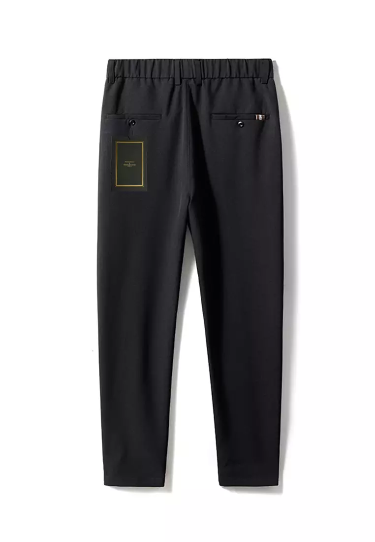 Elastic Waistline Straight Suit Pants AY-L9821