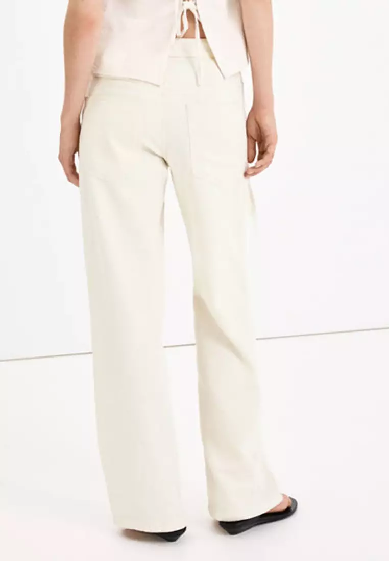 Low-Rise Tie Jeans