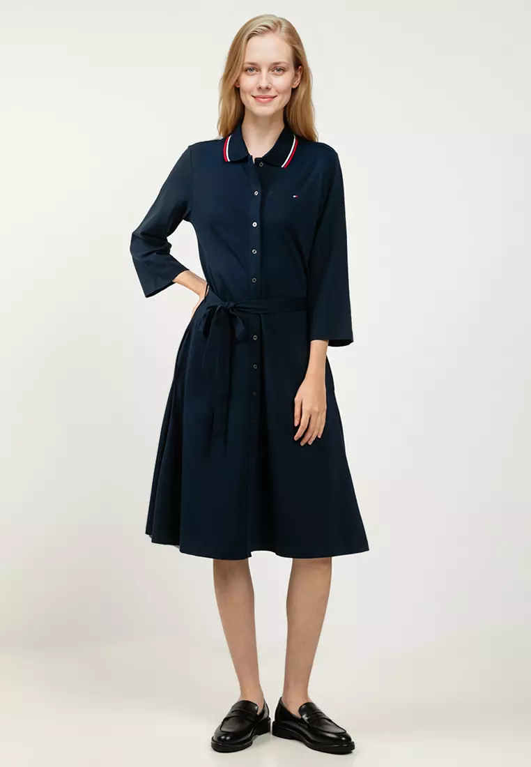 鈕扣Polo連身裙 - Tommy Mainline