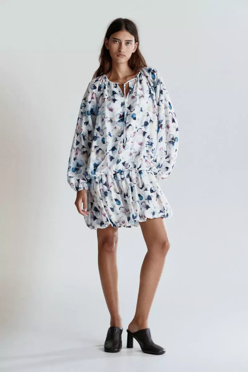 Bubble-hem dress