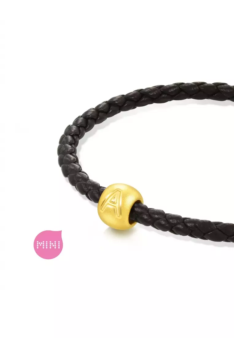 Charme 999 24K Gold Letter A Alphabet Charm 92724C (Bracelet not included)