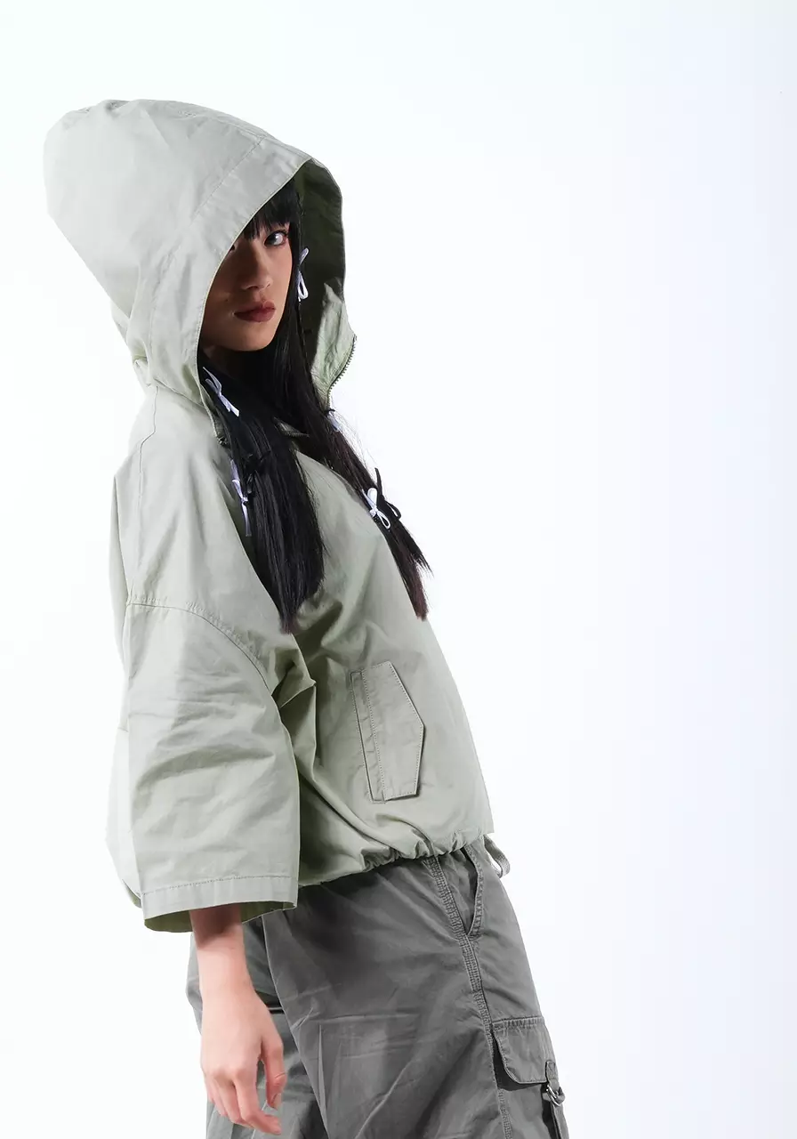 Jaket Wanita Oversize Willow Anorax Sage