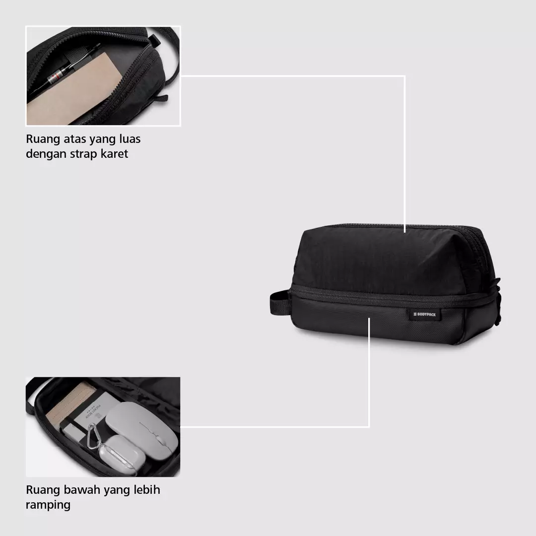 Bodypack Assistant 2.0 Toiletry - Black