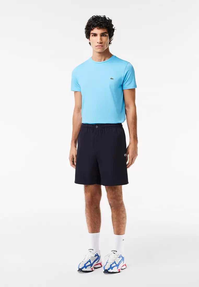 Relaxed Fit Cotton Poplin Elasticated Shorts