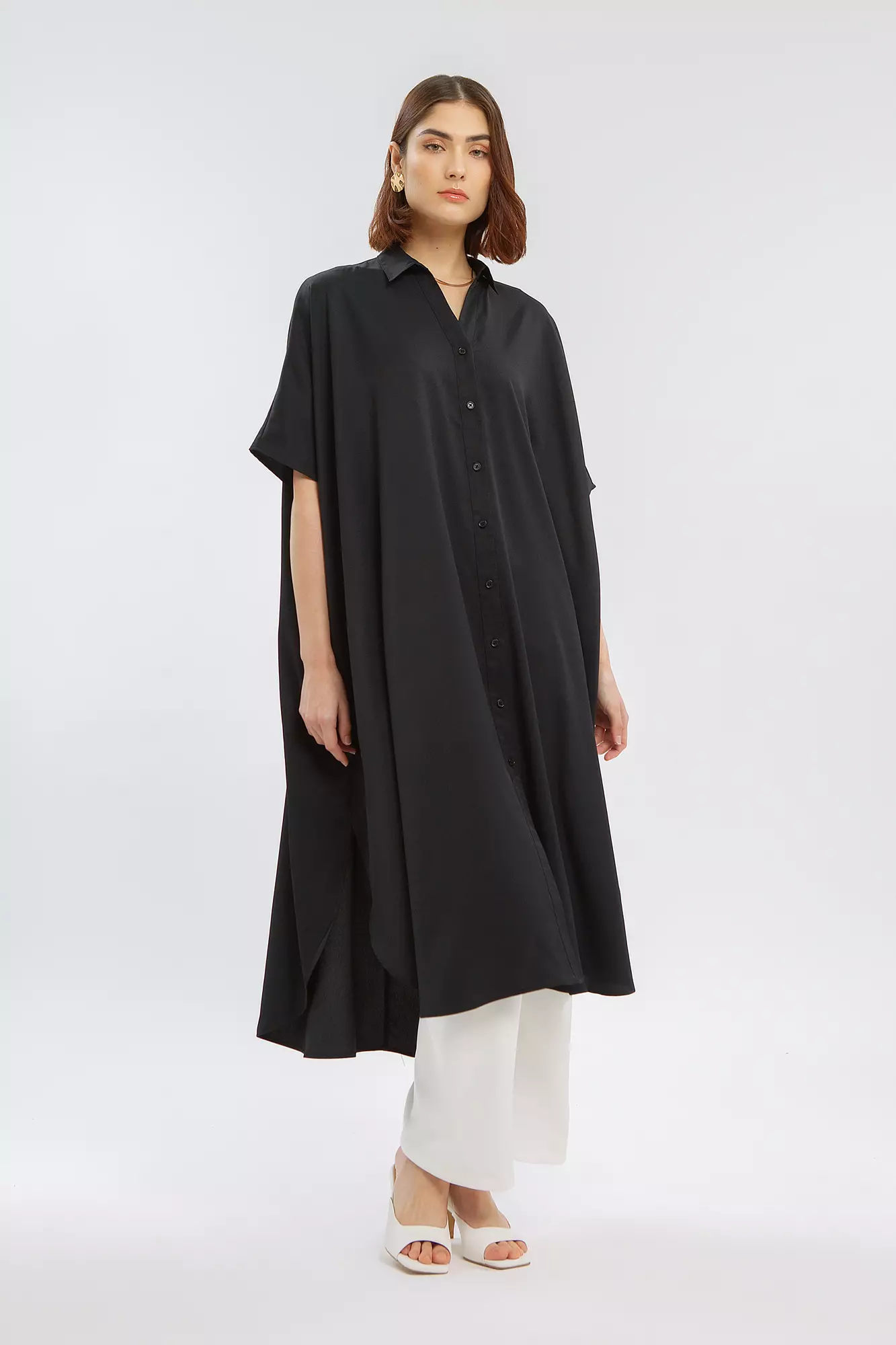 Minimal Raye Kaftan Black ALL SIZE